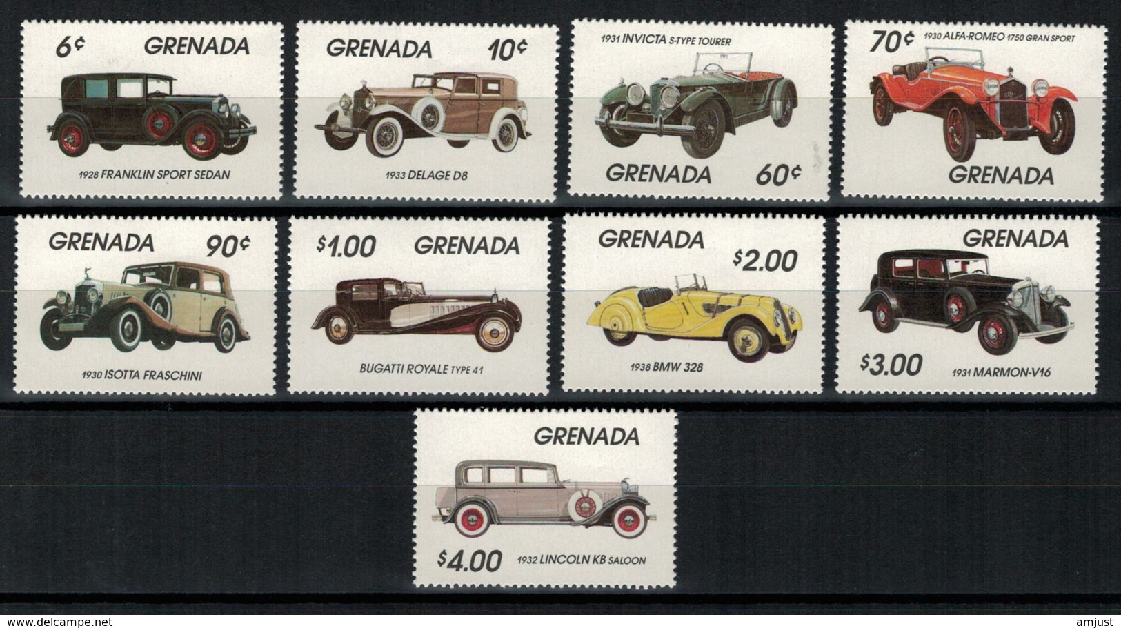 Transports // Voitures //  Timbres Neufs ** Grenada - Automobili