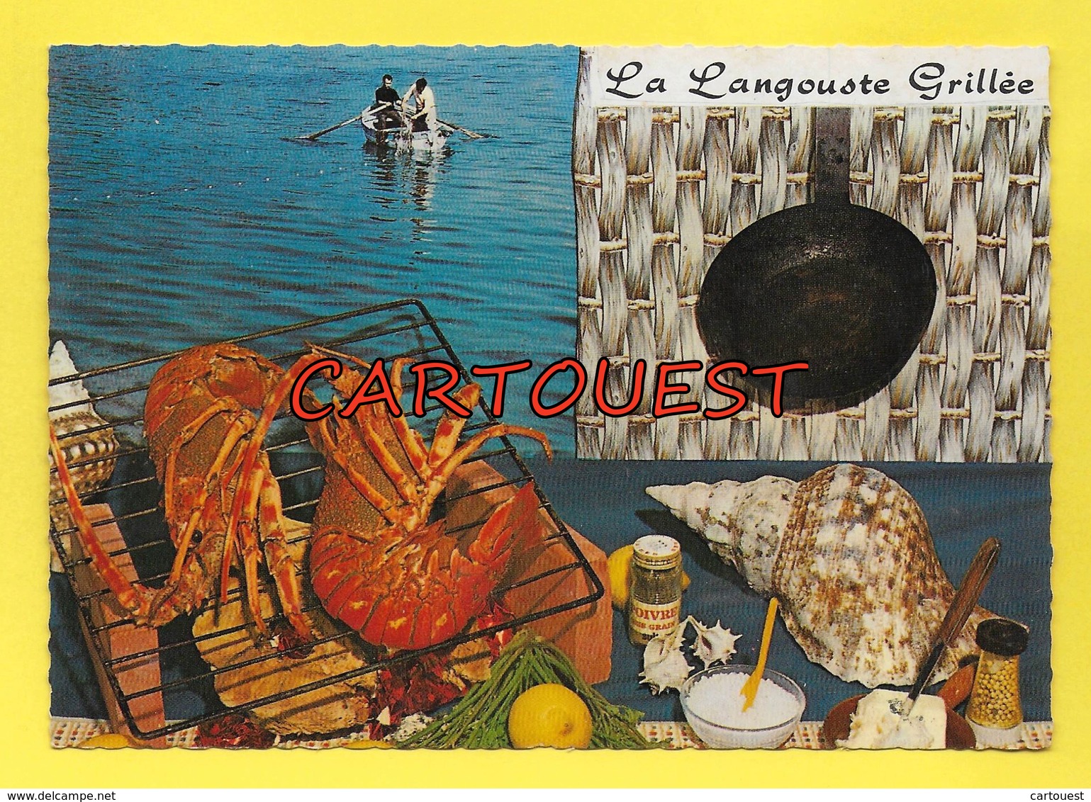 CPSM Recette Cuisine - La LANGOUSTE Grillée - Recettes (cuisine)