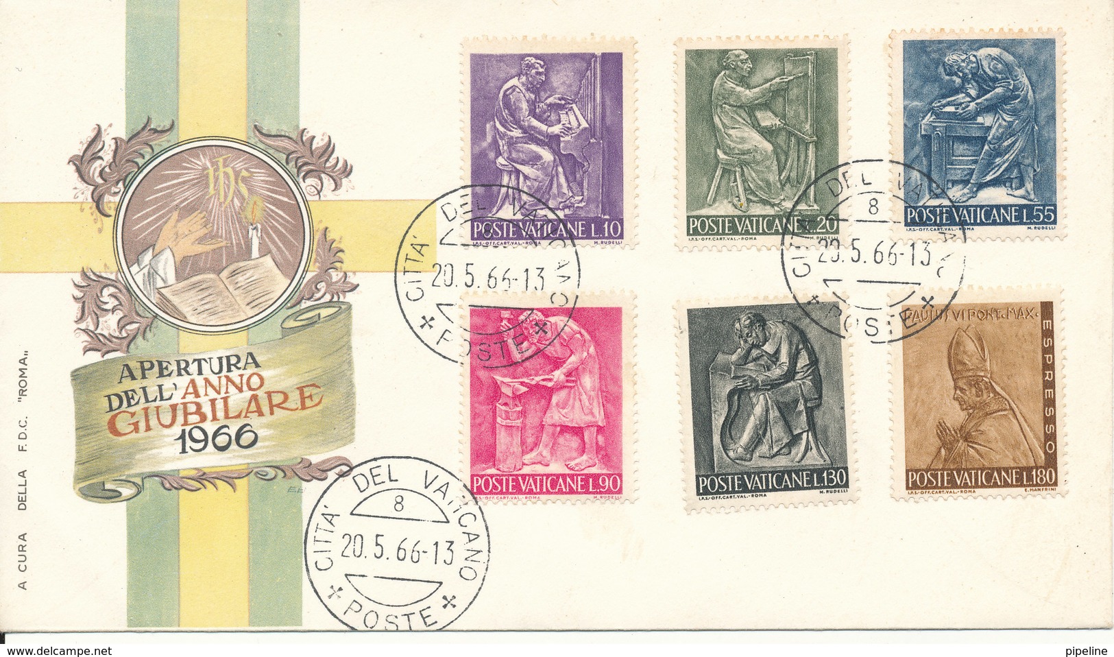 Vatican FDC 20-5-1966 (not Complete) - FDC