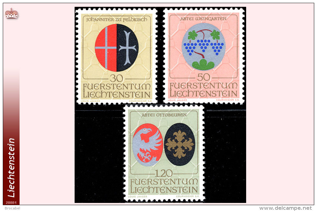 Liechtenstein 0491/93** Armoiries  MNH - Neufs