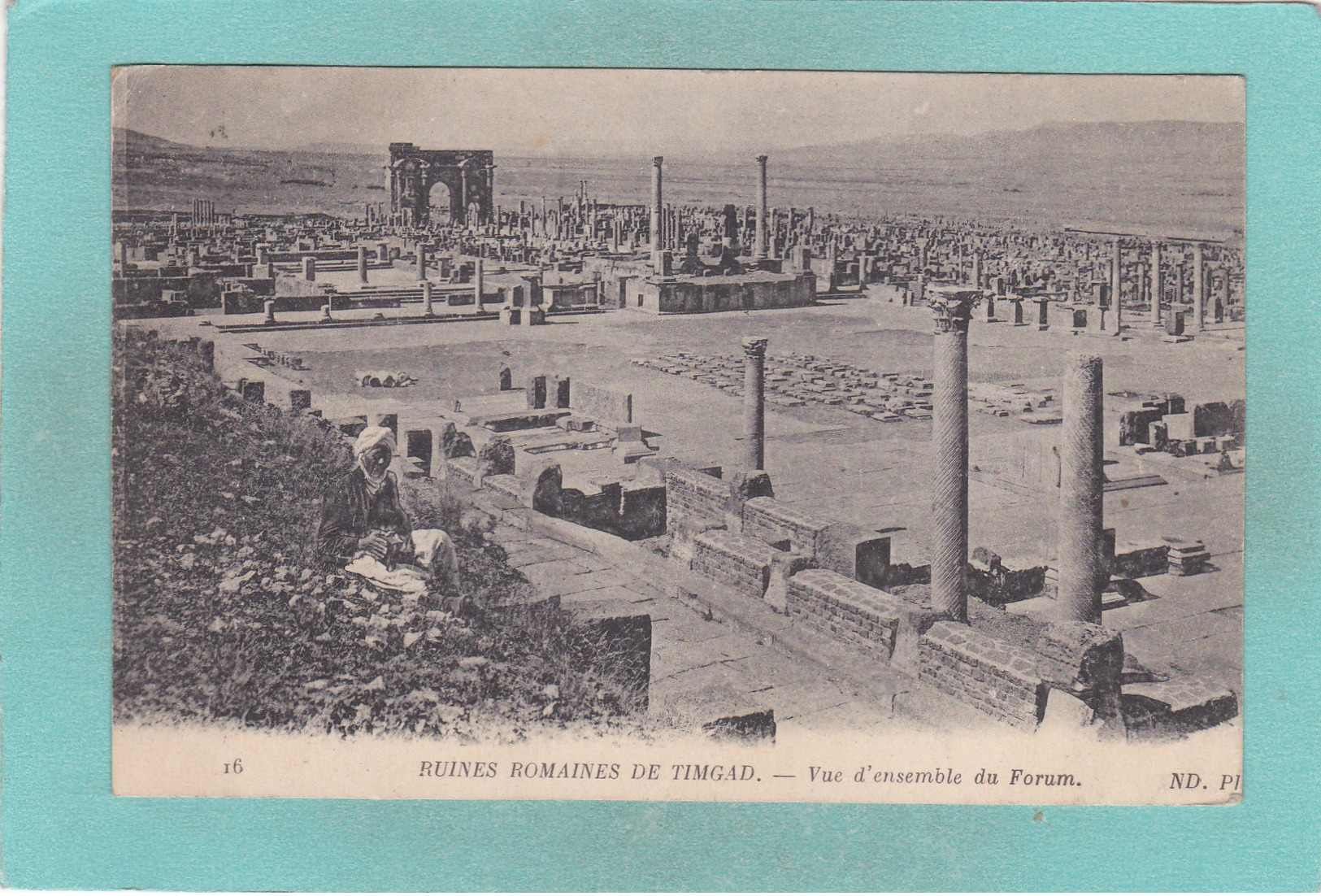 Old Small Postcard Of Timgad, Batna Province, Algeria ,R52. - Other & Unclassified