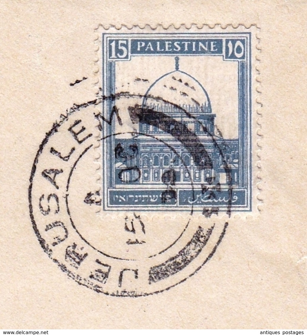 Lettre Jérusalem Palestine 1934 Israel Giornale D'Orient Alexandrie Alessandria Egypt Egypte Jerusalem - Palestine