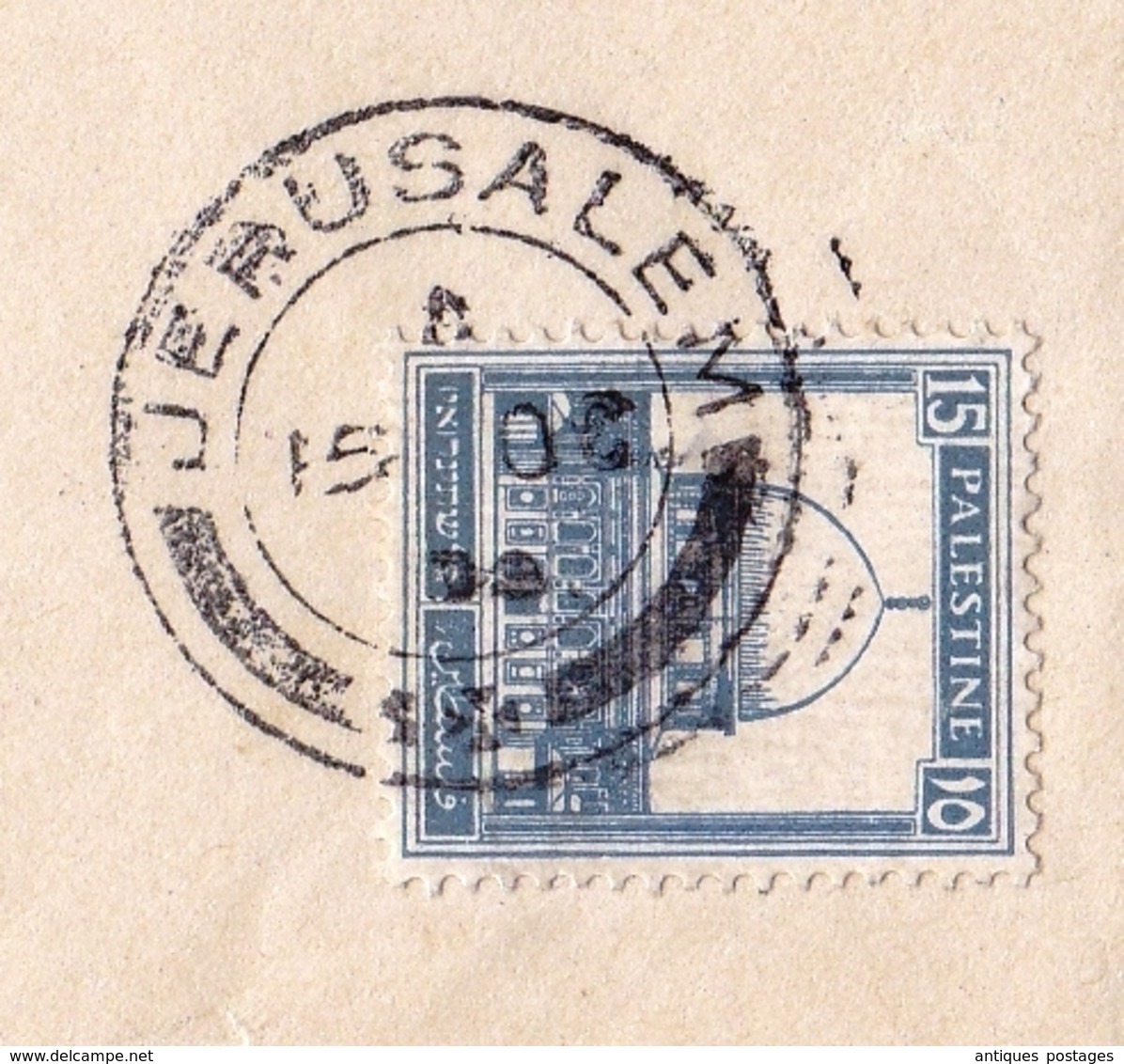 Lettre Jérusalem Palestine 1934 Israel Giornale D'Orient Alexandrie Alessandria Egypt Egypte Jerusalem - Palestine