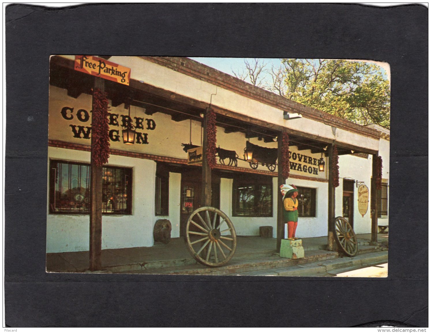 76998    Stati  Uniti,  Covered  Wagon,  Old Albuquerque,  N. M.,  NV - Albuquerque