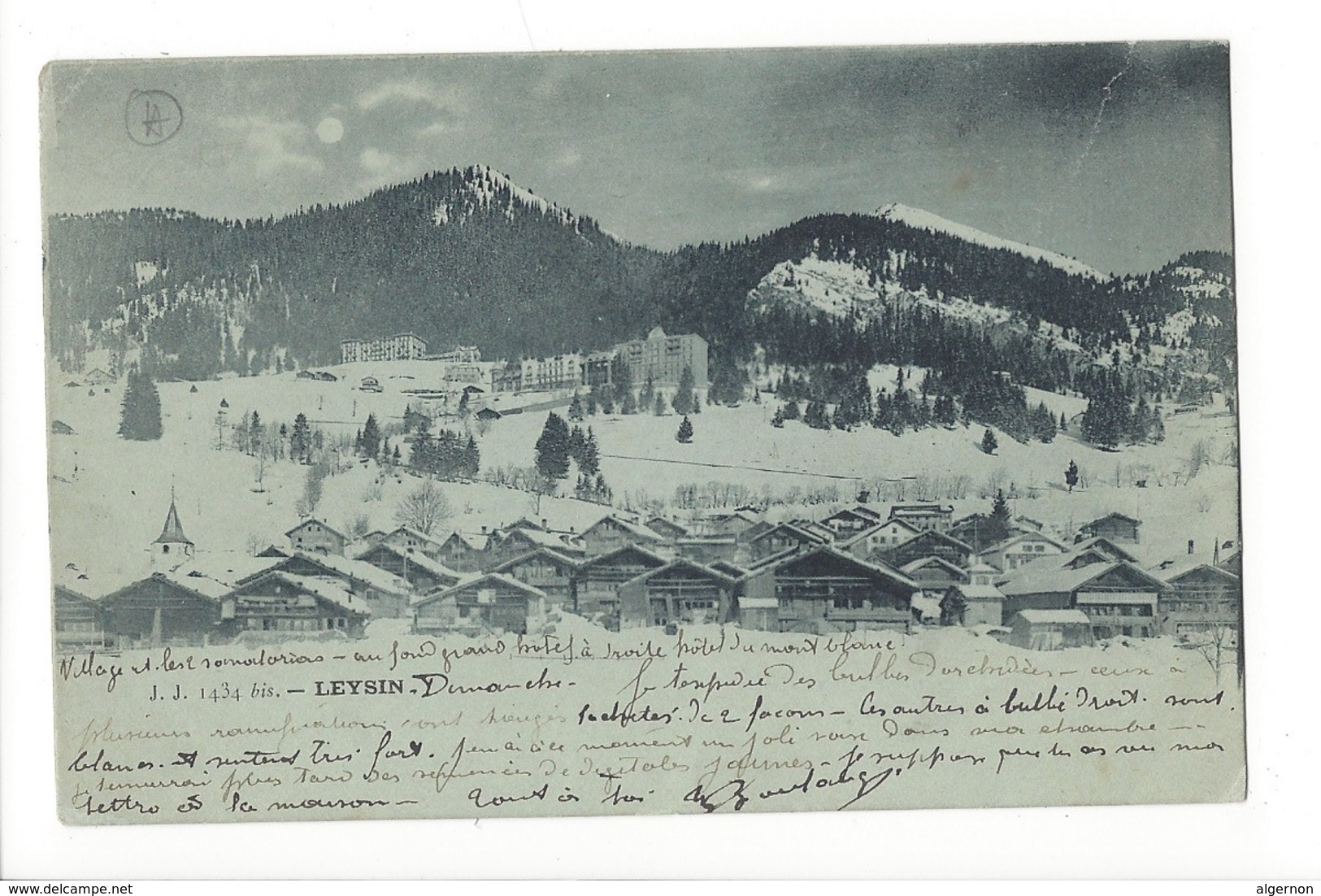 19692 - Leysin En Hiver Circulée En 1899 - Leysin