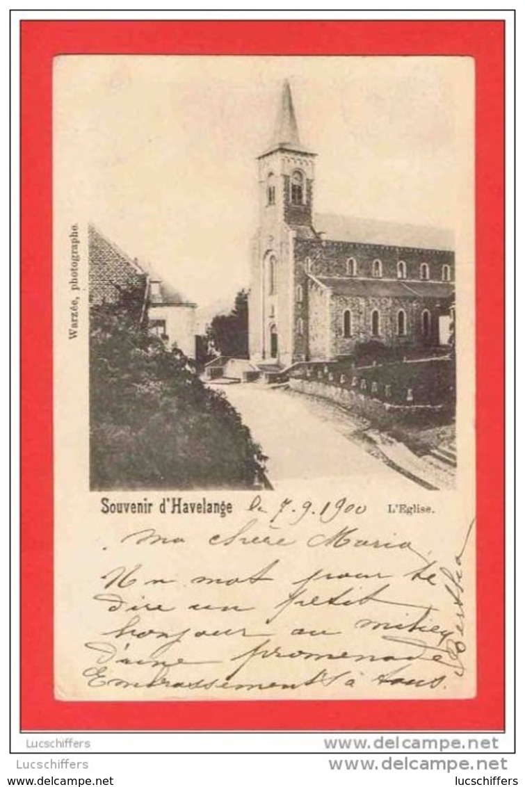 Souvenir D'Havelange - L'Eglise - 2 Scans - Havelange