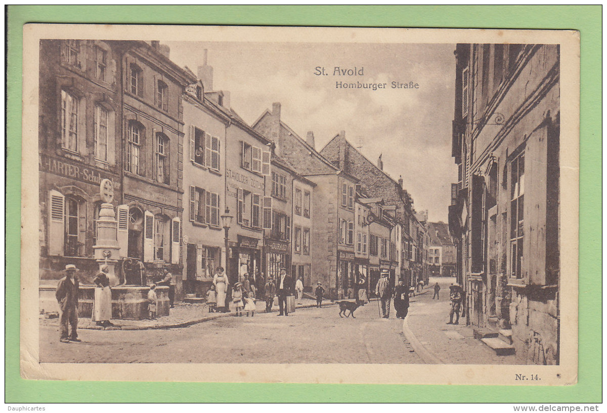 SAINT AVOLD : Homburger Strasse. 2 Scans. Edition Faust - Saint-Avold