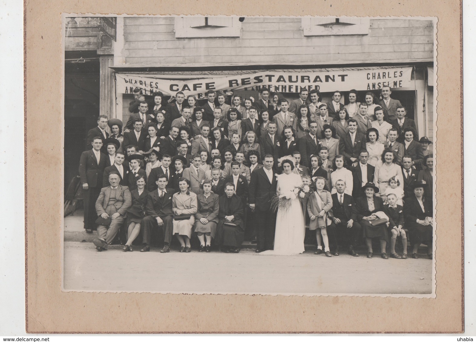 Nassiet.Hagetmau. Photo De Mariage .Café Restaurant Charles Anselme.Photo Capdeville. - Anonymous Persons