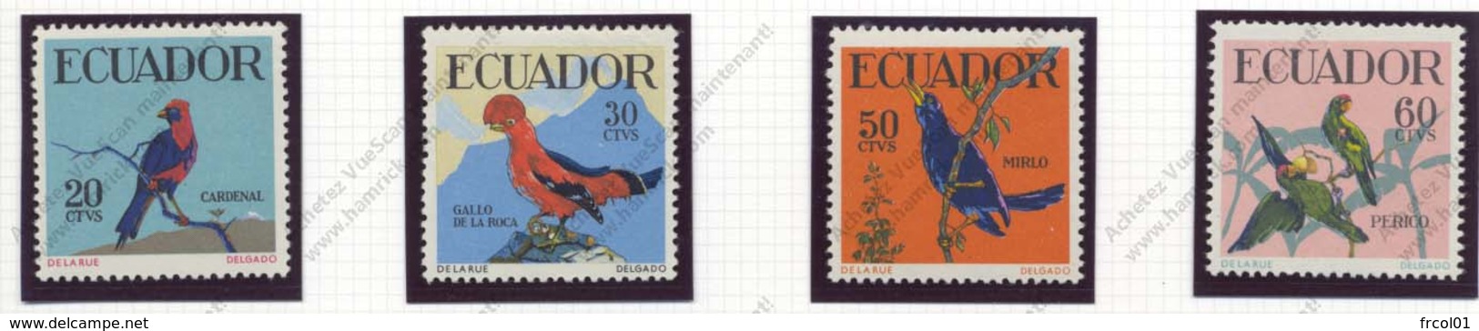 Equateur, Yvert 644/647, Scott 645/648, MNH - Ecuador