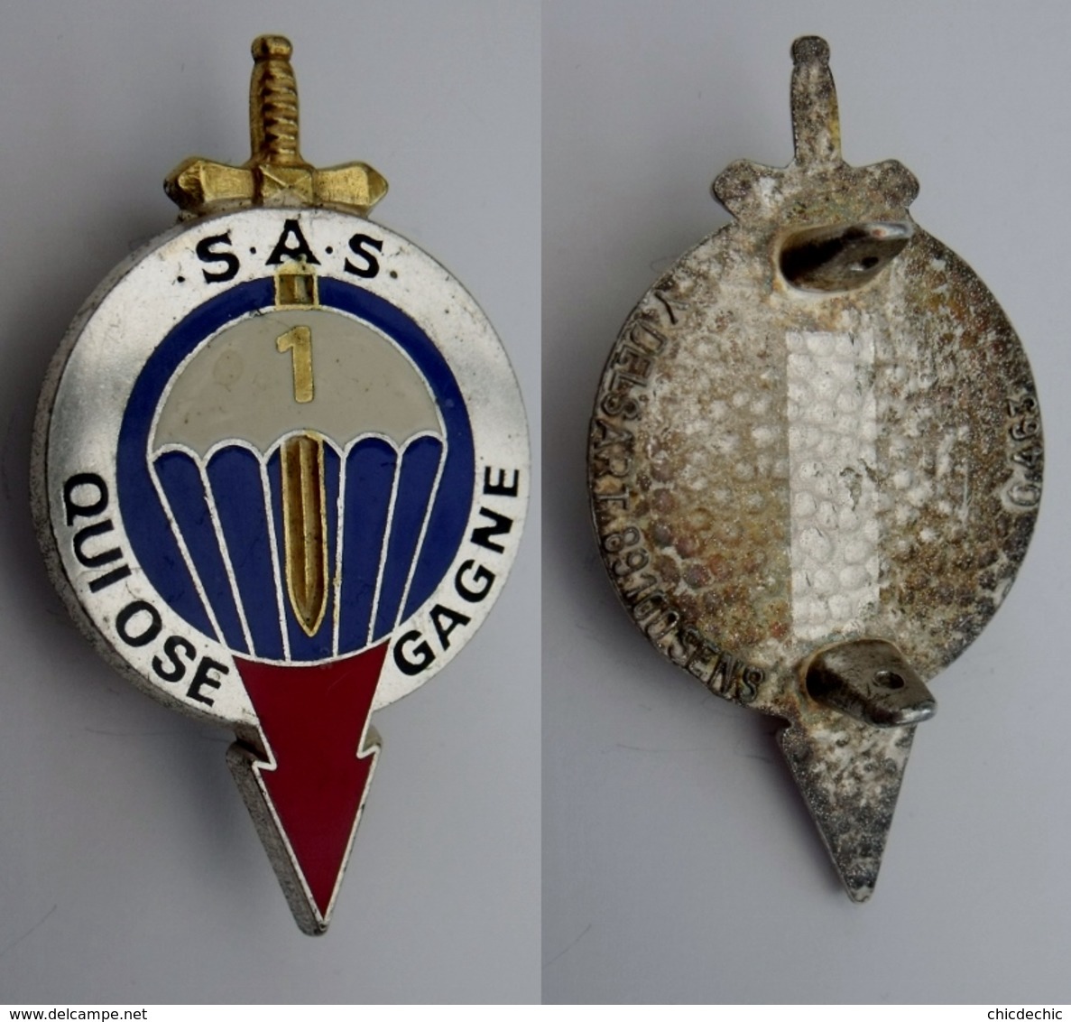 Insigne Du 1er Régiment De Parachutistes D'infanterie De Marine - Heer