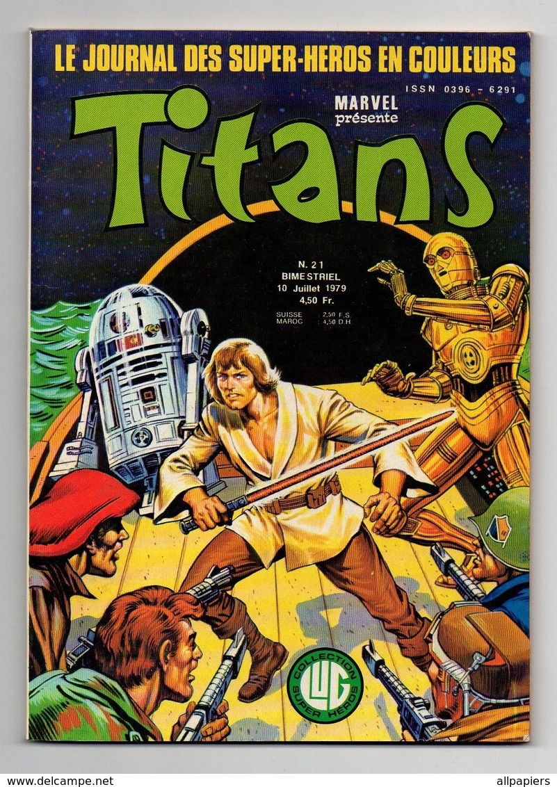 Titans N°21 La Guerre Des étoiles - Les Champions - Captain Marvel - Iron Fist - Titans
