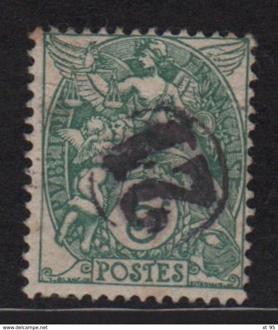 Jour De L An - Chiffre 21 - Type Blanc - 1900-29 Blanc