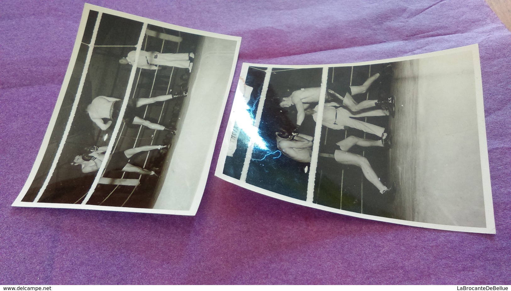 PHOTO BOXE : 2 Photos Combat - Andere & Zonder Classificatie