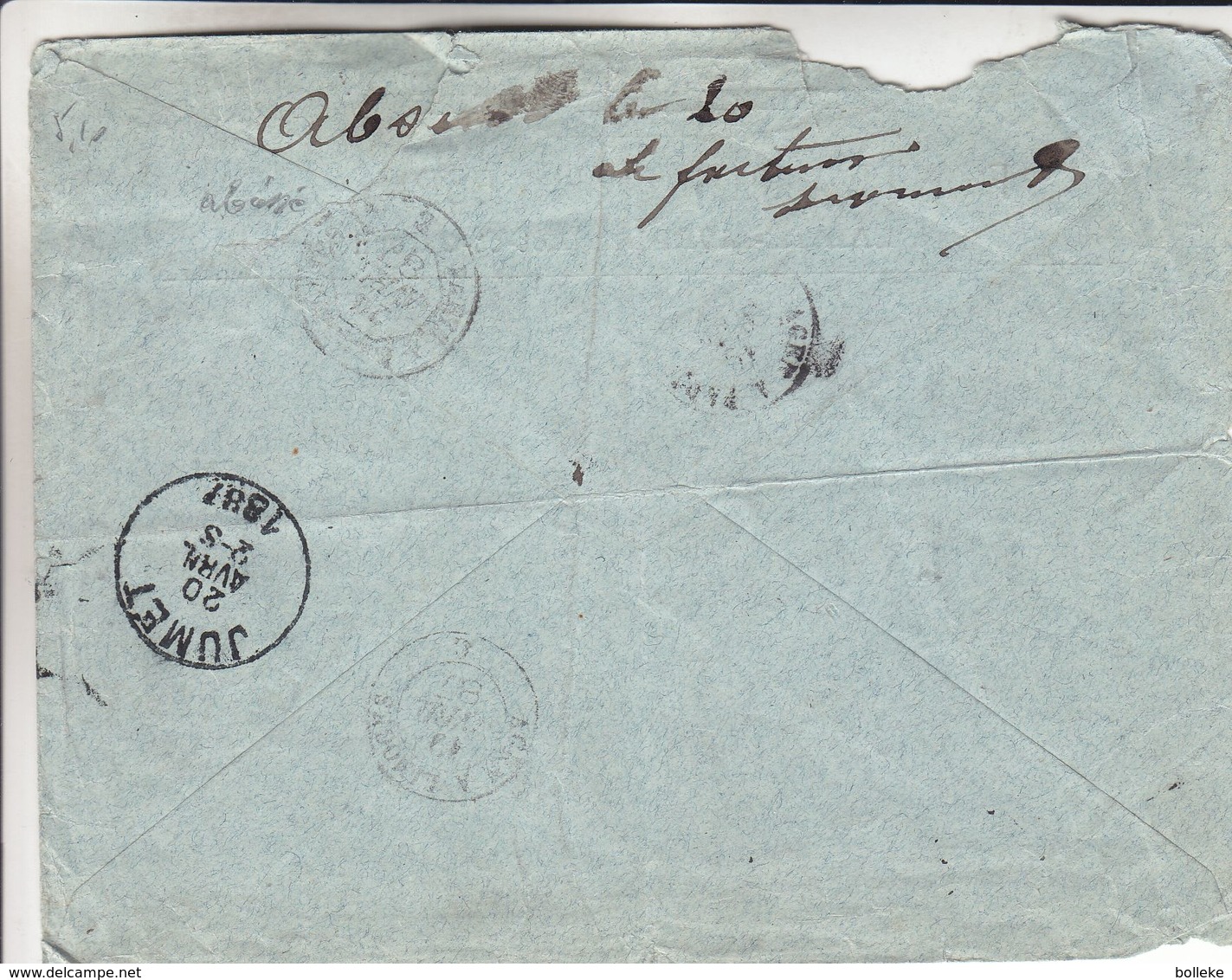 France - Lettre Recom De 1887 - Oblit Ste Livrade - Exp Vers Jumet - Cachet Agen à Paris - Agen à Limoges - 1876-1898 Sage (Type II)