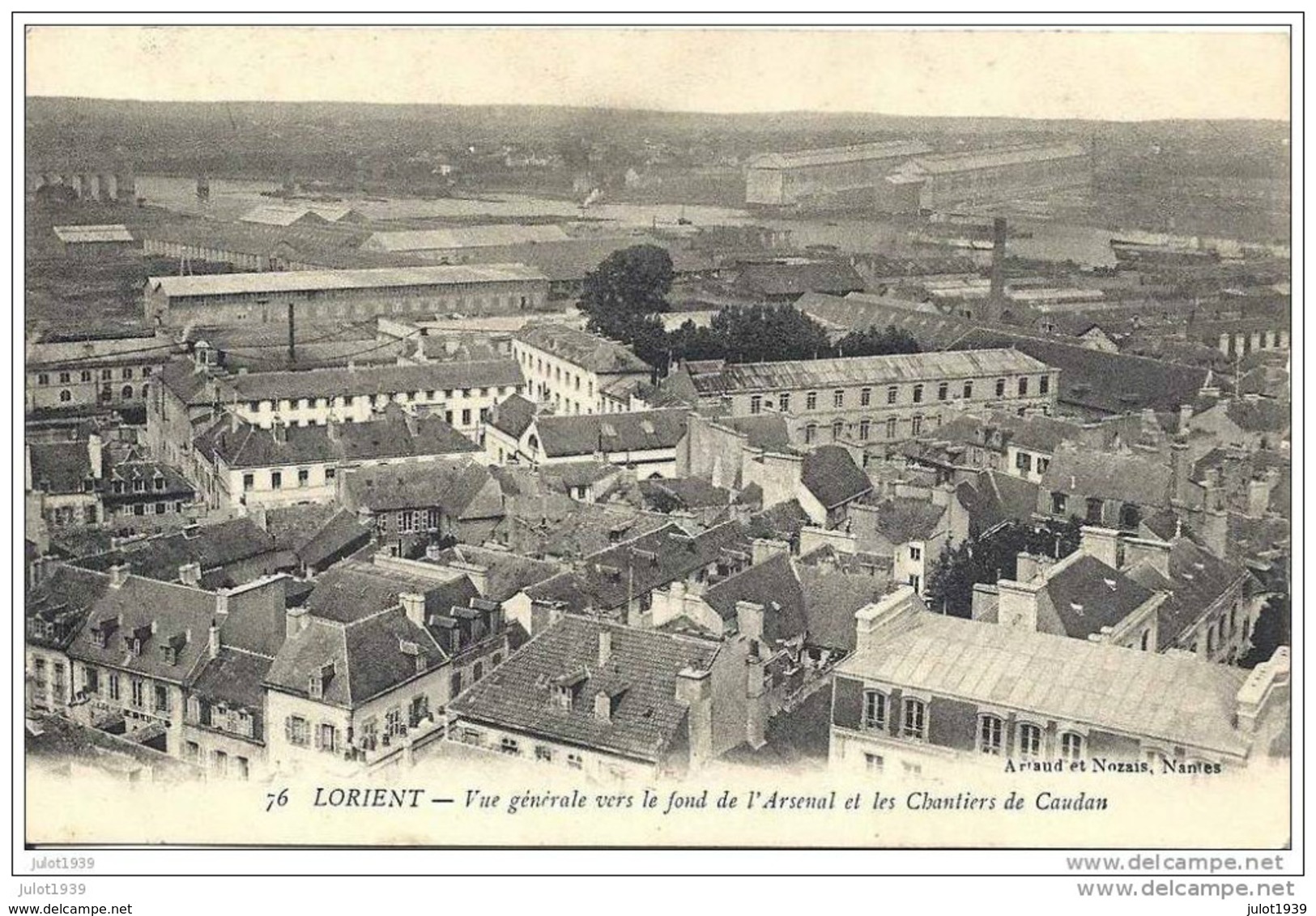 LORIENT ..-- 56 ..-- Vue Vers L' Arsenal Et Les Chantiers De Caudan . - Lorient