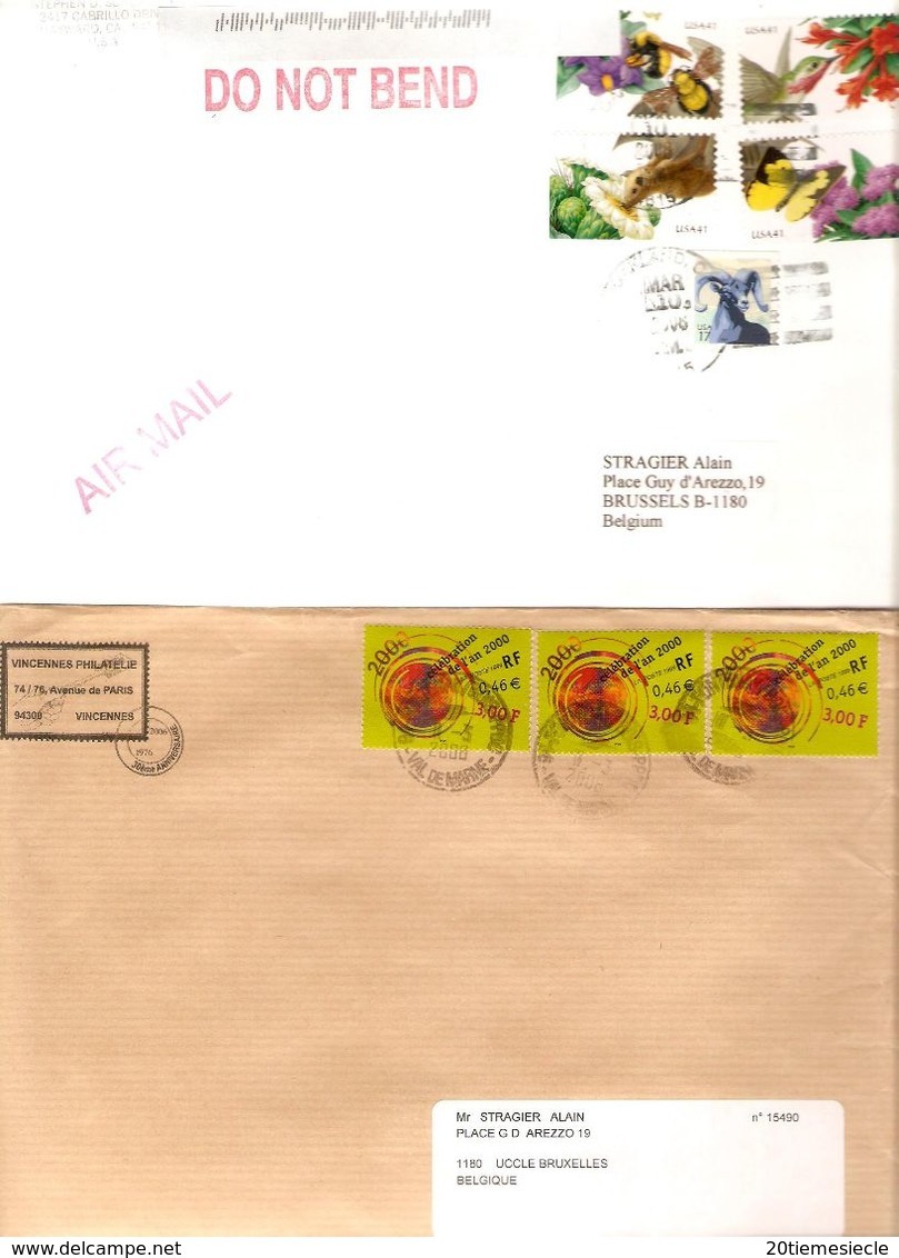 Timbres Du Monde Sur Lettre Courrier Postal 6,8 Kg - Alla Rinfusa (min 1000 Francobolli)