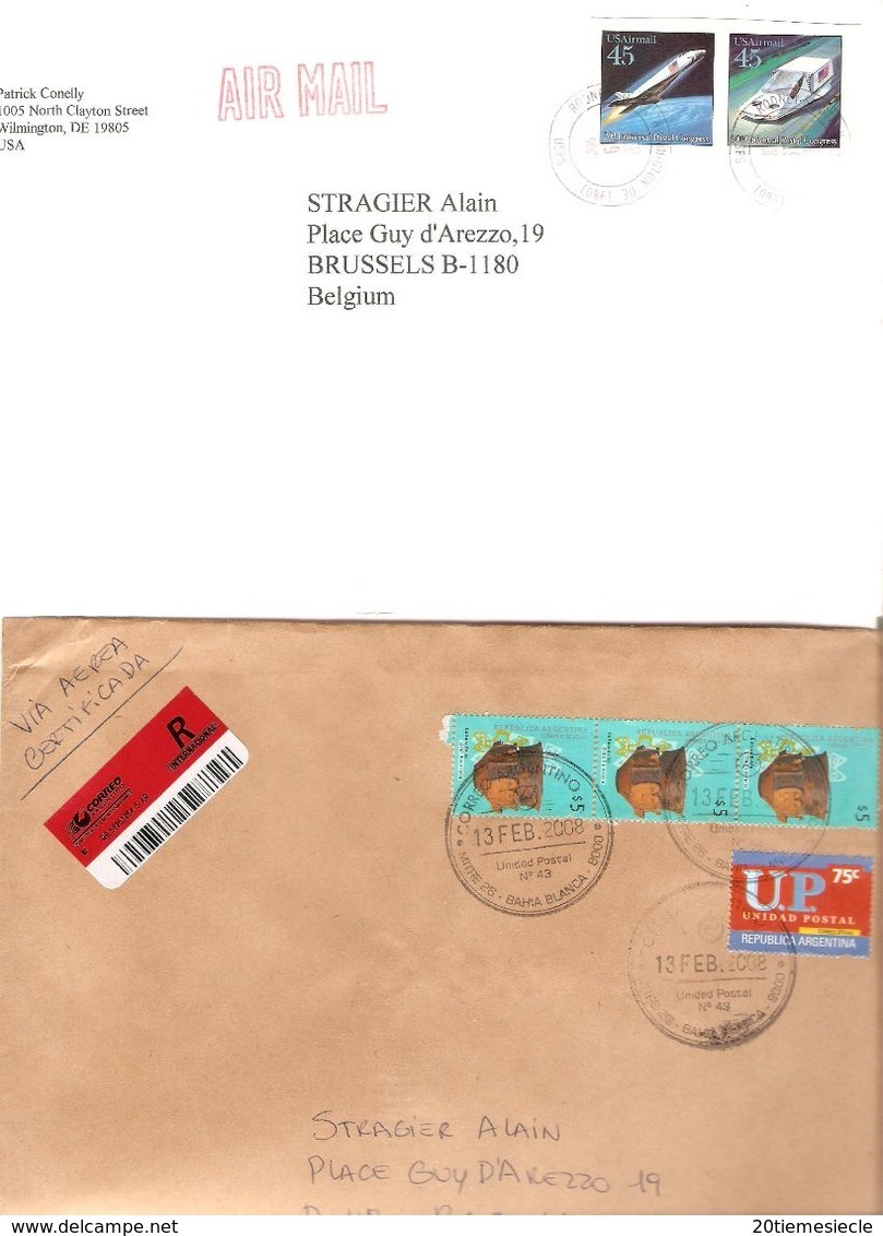 Timbres Du Monde Sur Lettre Courrier Postal 6,8 Kg - Alla Rinfusa (min 1000 Francobolli)