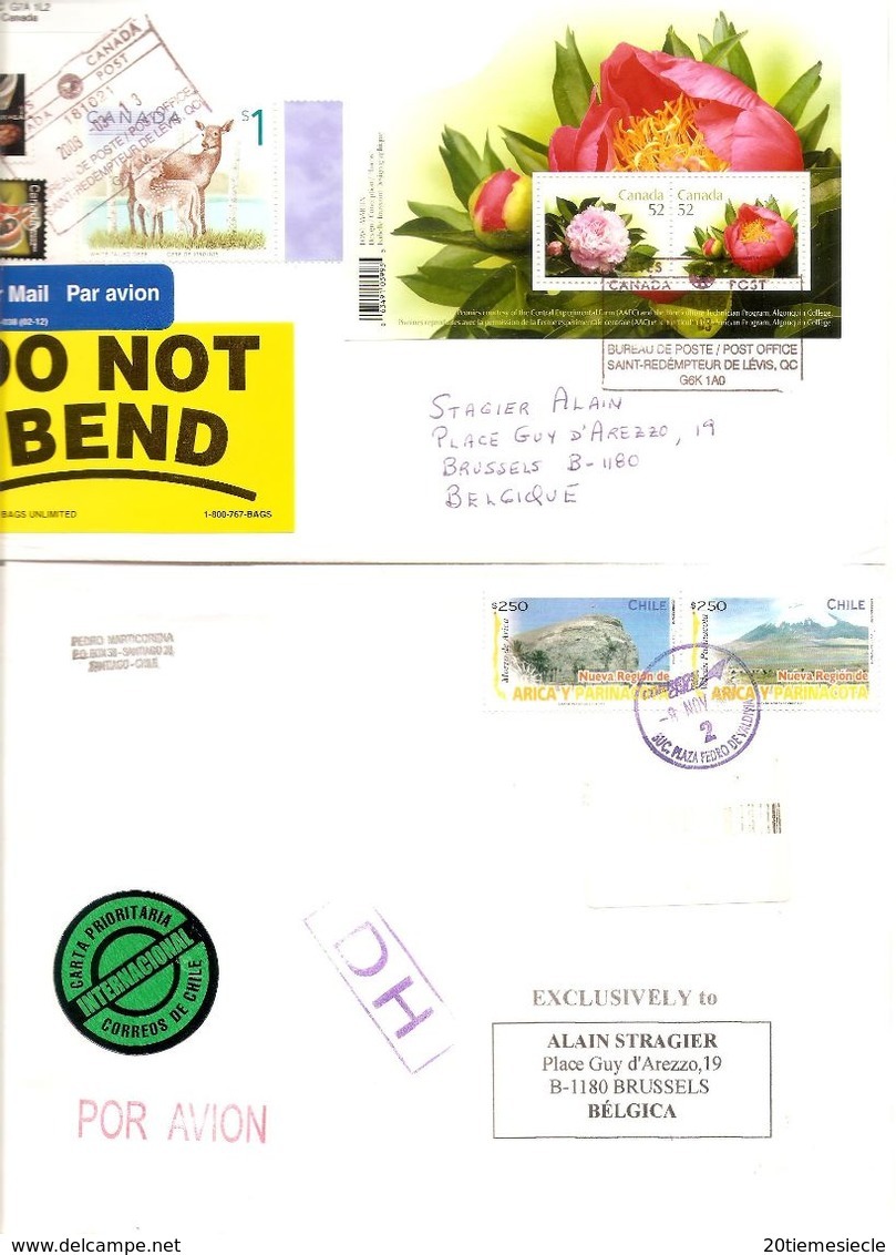 Timbres Du Monde Sur Lettre Courrier Postal 6,8 Kg - Lots & Kiloware (min. 1000 Stück)