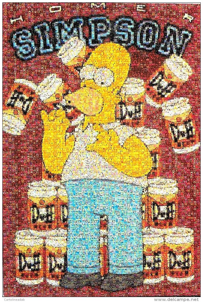 [MD1528] CPM - THE SIMPSON - HOMER - IL MOSAICO THE MOSAIC - NV - Bandes Dessinées