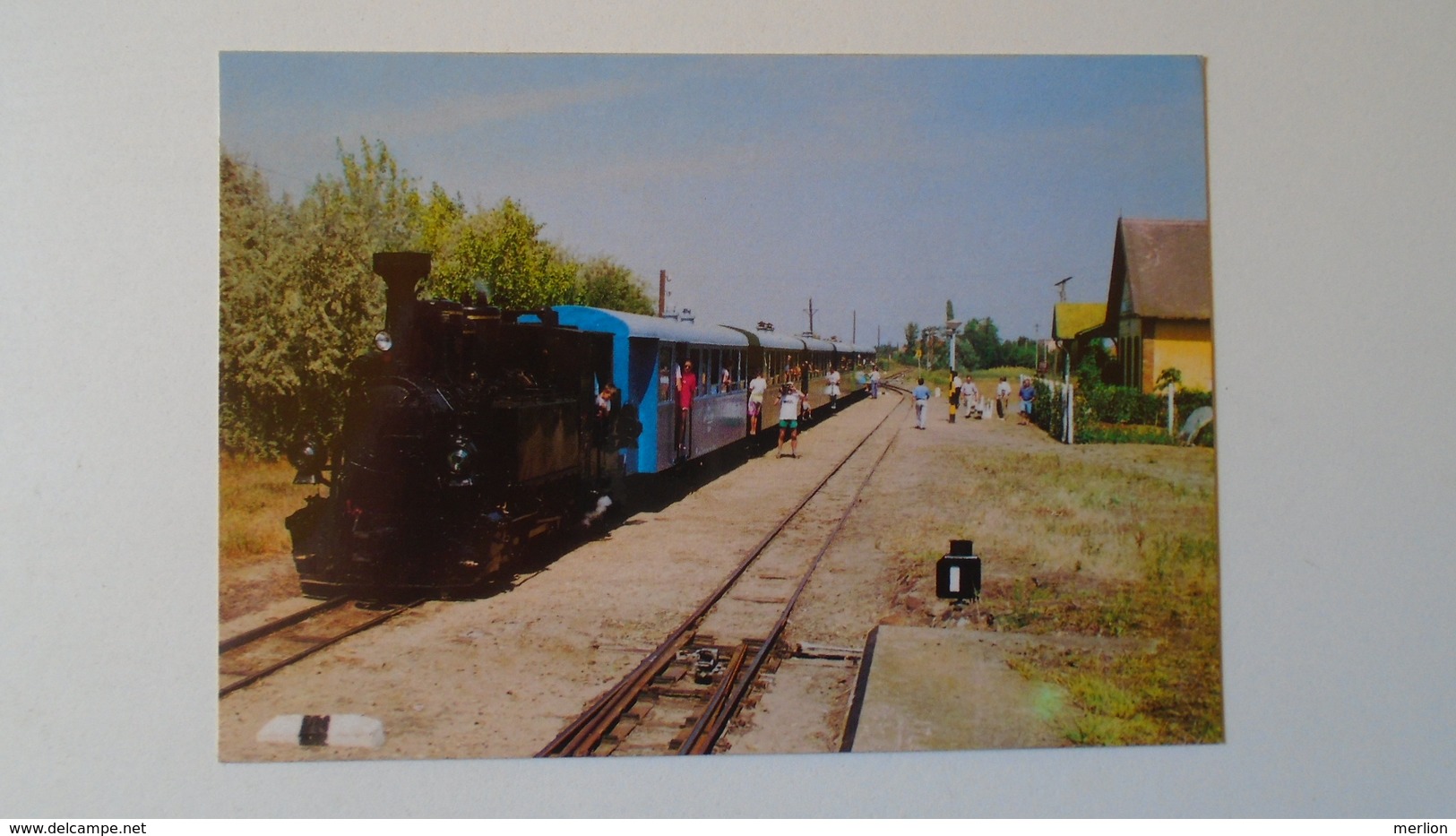 D158243  Hungary -  Train Railway  - Engine  MÁV RT: Kecskemét -Bugac -Steam Engine  1992 - Trains