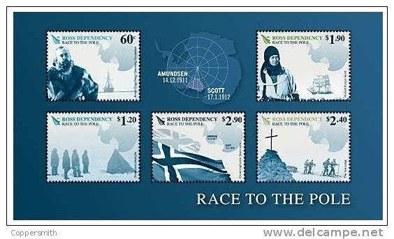 (002) Ross Depencies  Race To The Pole Sheet / Bf / Bloc / READ TEXT  ** / Mnh Michel BL 6 - Other & Unclassified