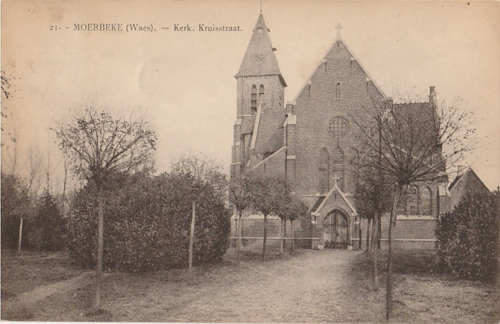 MOERBEKE WAAS Kerk Kruisstraat - Moerbeke-Waas