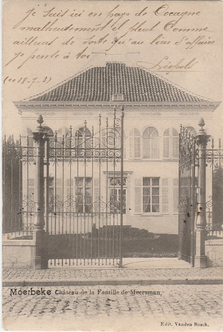 MOERBEKE WAAS Château De La Famille De Meersman - Moerbeke-Waas