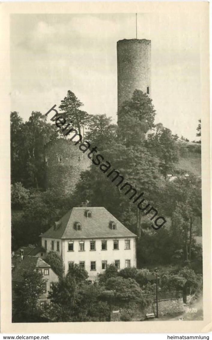 Lobenstein Der Alte Turm - Foto-AK - Verlag Photo-König Lobenstein - Gel. 1956 - Lobenstein