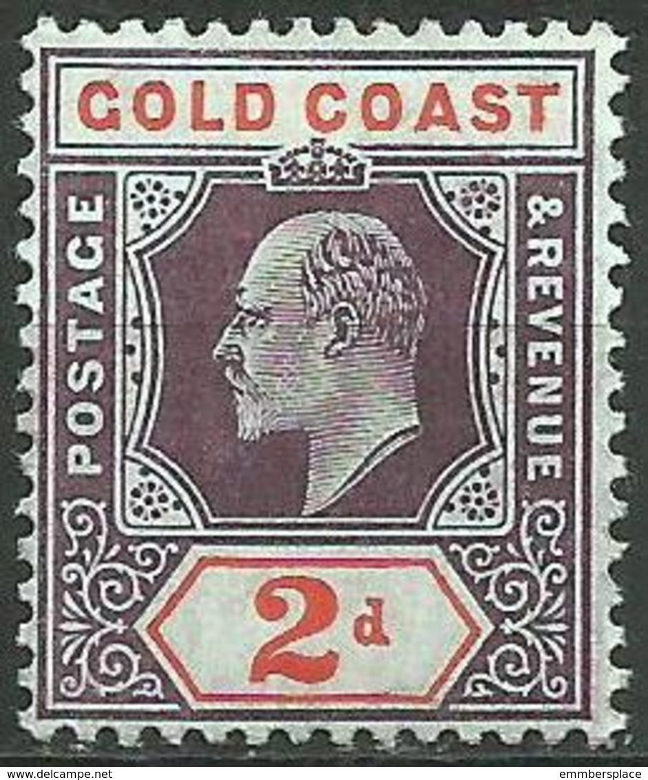 Gold Coast - 1902 King Edward VII 2d MLH *    Sc 40  SG - Gold Coast (...-1957)