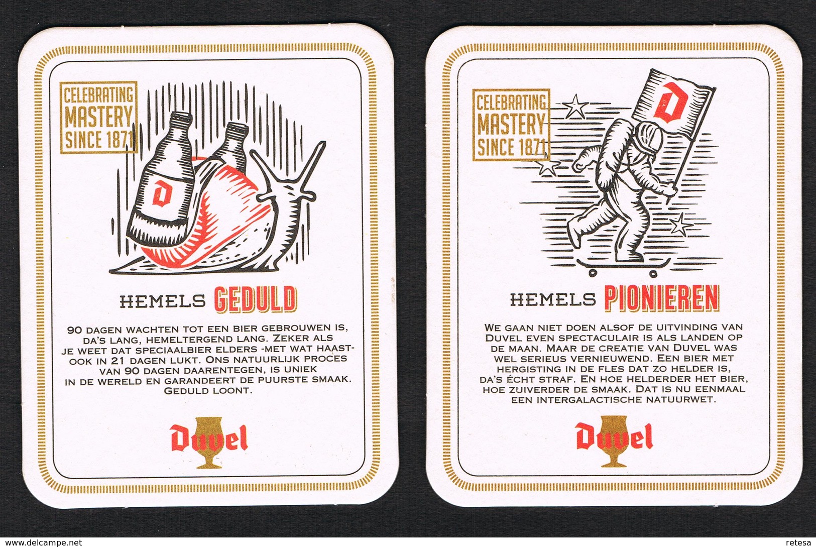 I  DUVEL  2  BIERVILTJES - Sous-bocks