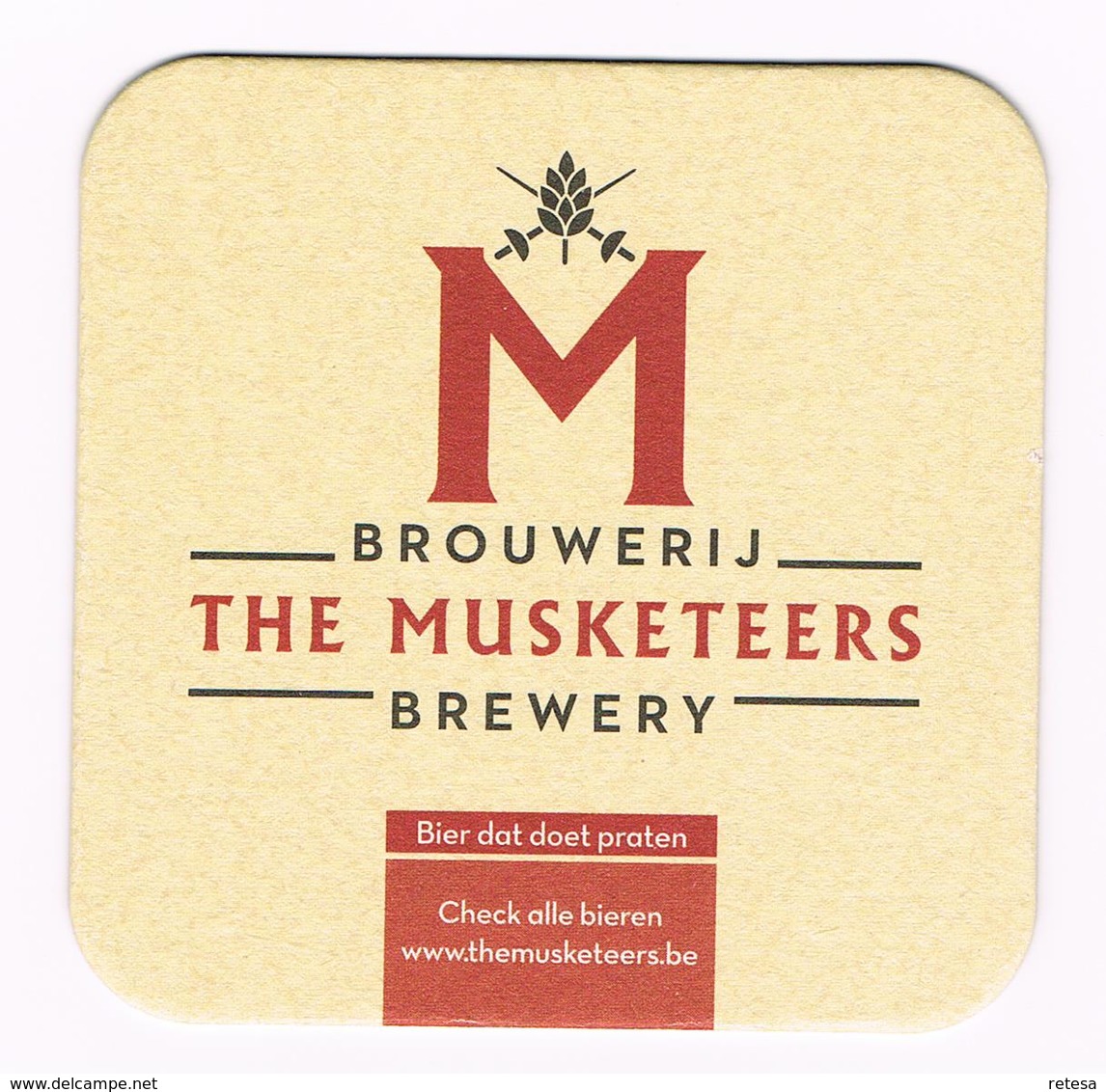 I  M  BROUWERIJ  THE MUSKETEERS  BIERVILTJE - Sous-bocks