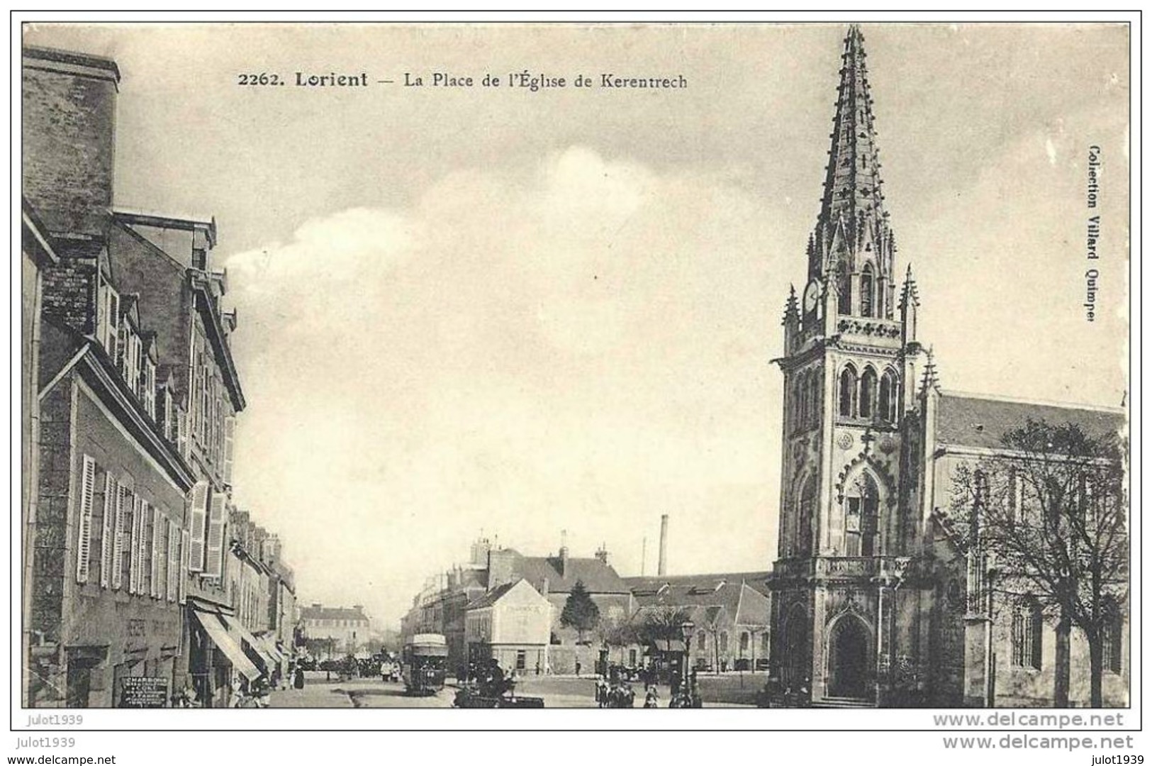 LORIENT ..-- 56 ..-- TRAM . La Place De L' Eglise De Kerentrech . - Lorient