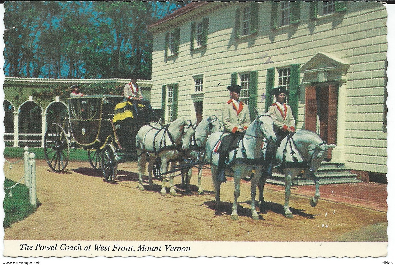 United States > VA - Virginia - Mount Vernon - The Power Coach At West Front,horses - Autres & Non Classés