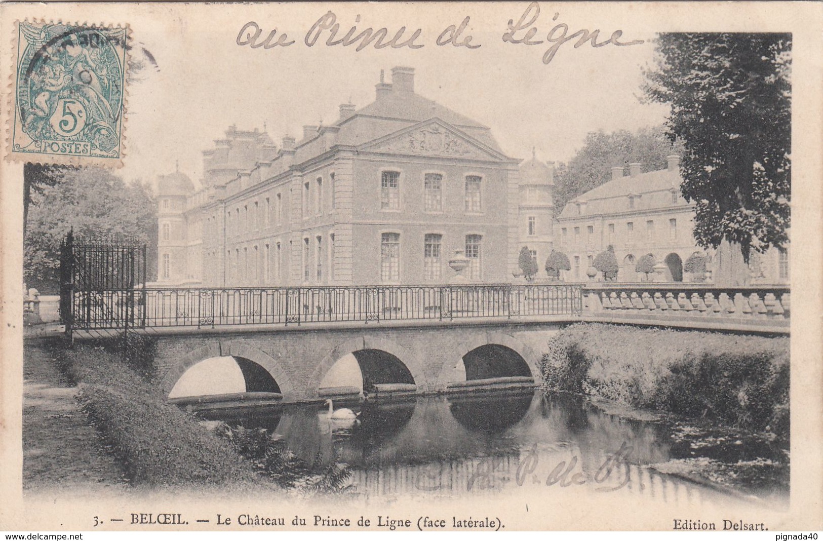 Cp , BELGIQUE , BELOEIL , Le Château Du Prince De Ligne (face Latérale) - Beloeil