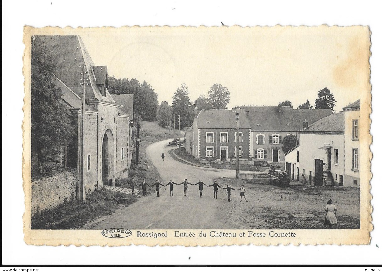 Rossignol (Pr.Lux)  ( M 3987 )  Des Enfants A L’entrée Du Château - Tintigny