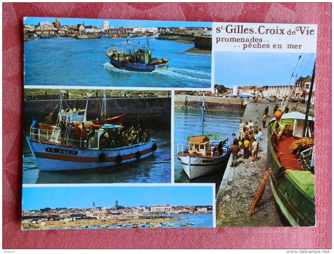 Dep 85 , Cpm  SAINT GILLES-CROIX DE VIE , Multivues , Promenades .. Peche En Mer , 85.820  (12.1045) - Saint Gilles Croix De Vie