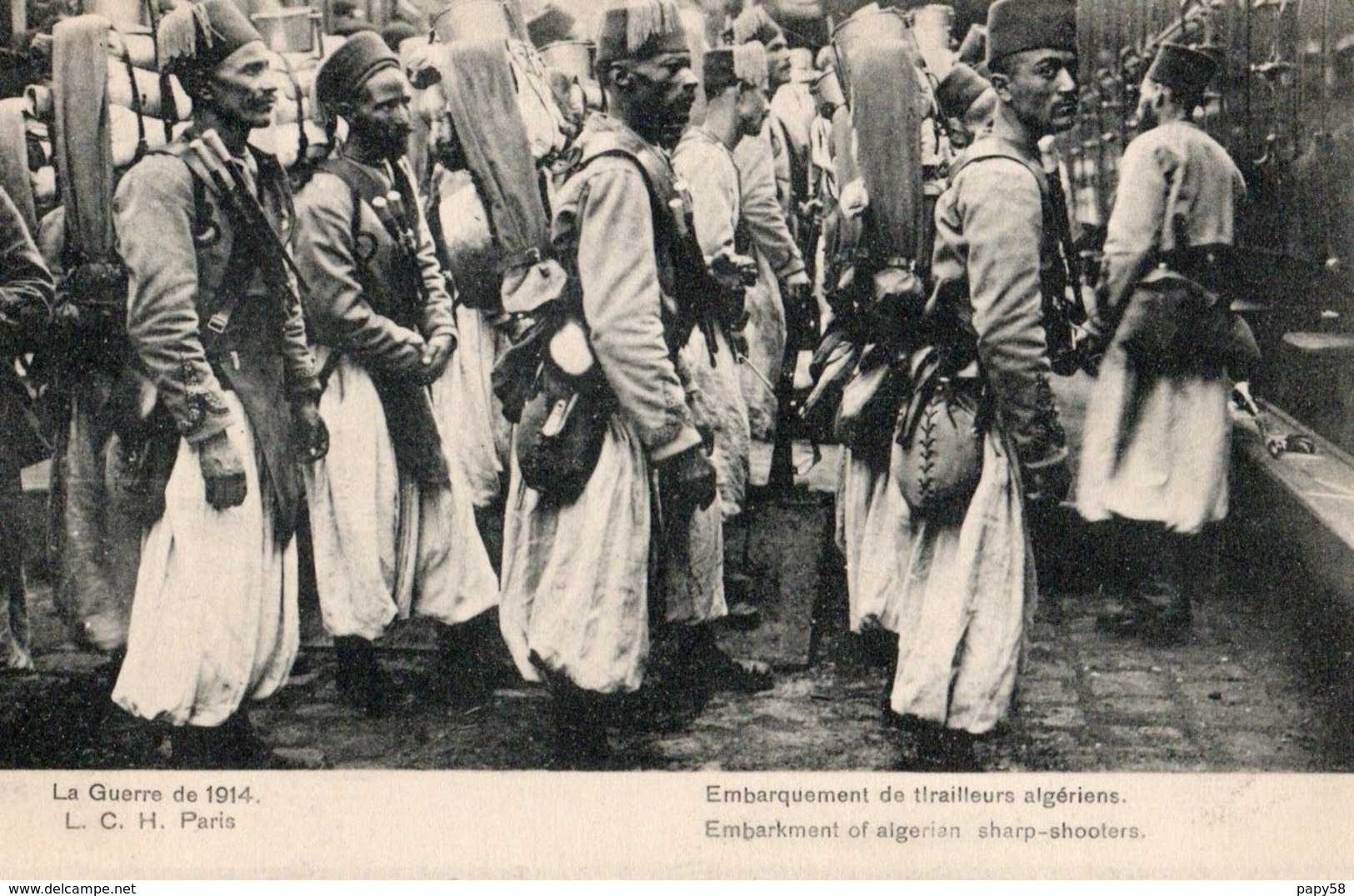 Militaria > Personnages Embarquement De Tirailleurs Algeriens - Characters