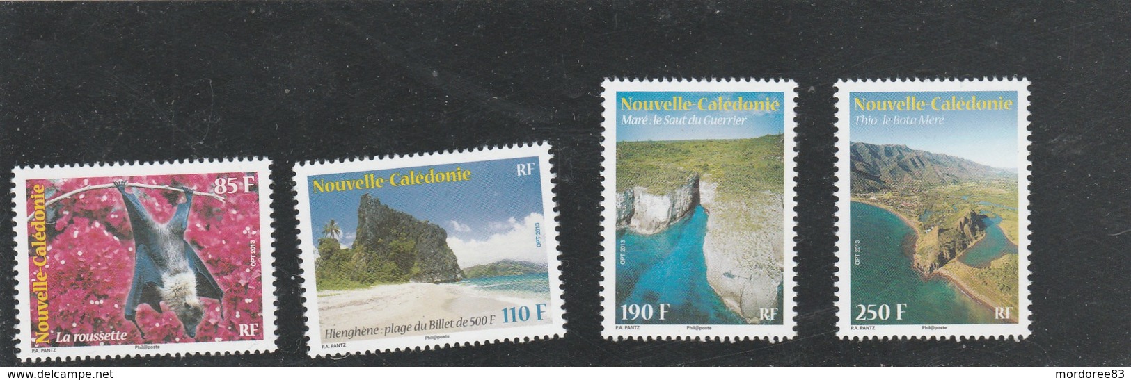 NOUVELLE CALEDONIE - 2013 SERIE PAYSAGES ET ANIMAUX YT 1202 A 1205 NEUF -                       TDA262 - Unused Stamps