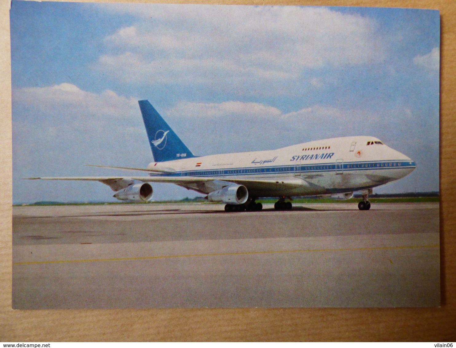 AIRLINE ISSUE / CARTE COMPAGNIE    SYRIANAIR  B 747 SP - 1946-....: Modern Tijdperk