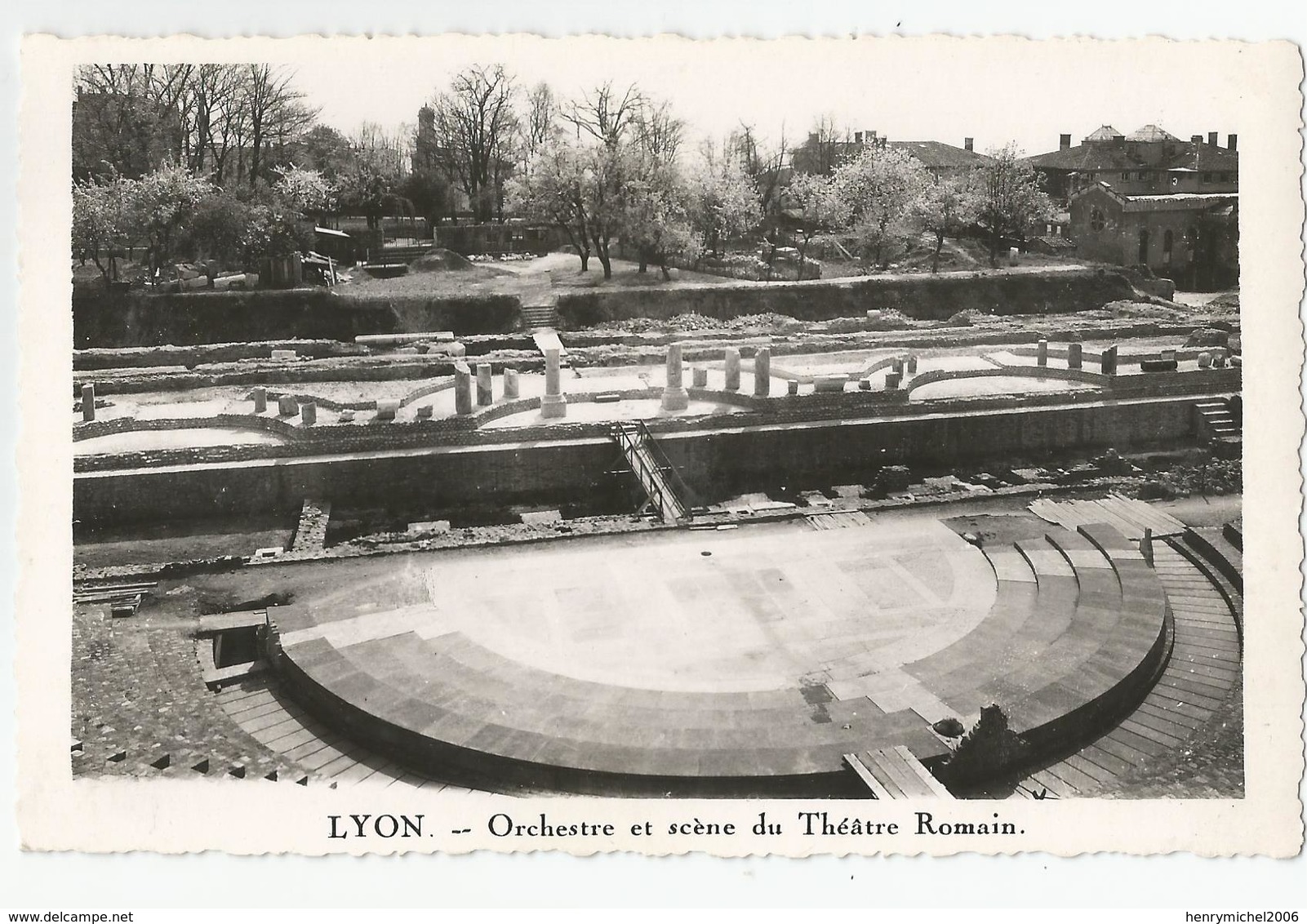 69 Rhone Lyon Orchestre Et Scène Du Théatre Romain Carte Photo De Bert La Demi Lune - Sonstige & Ohne Zuordnung