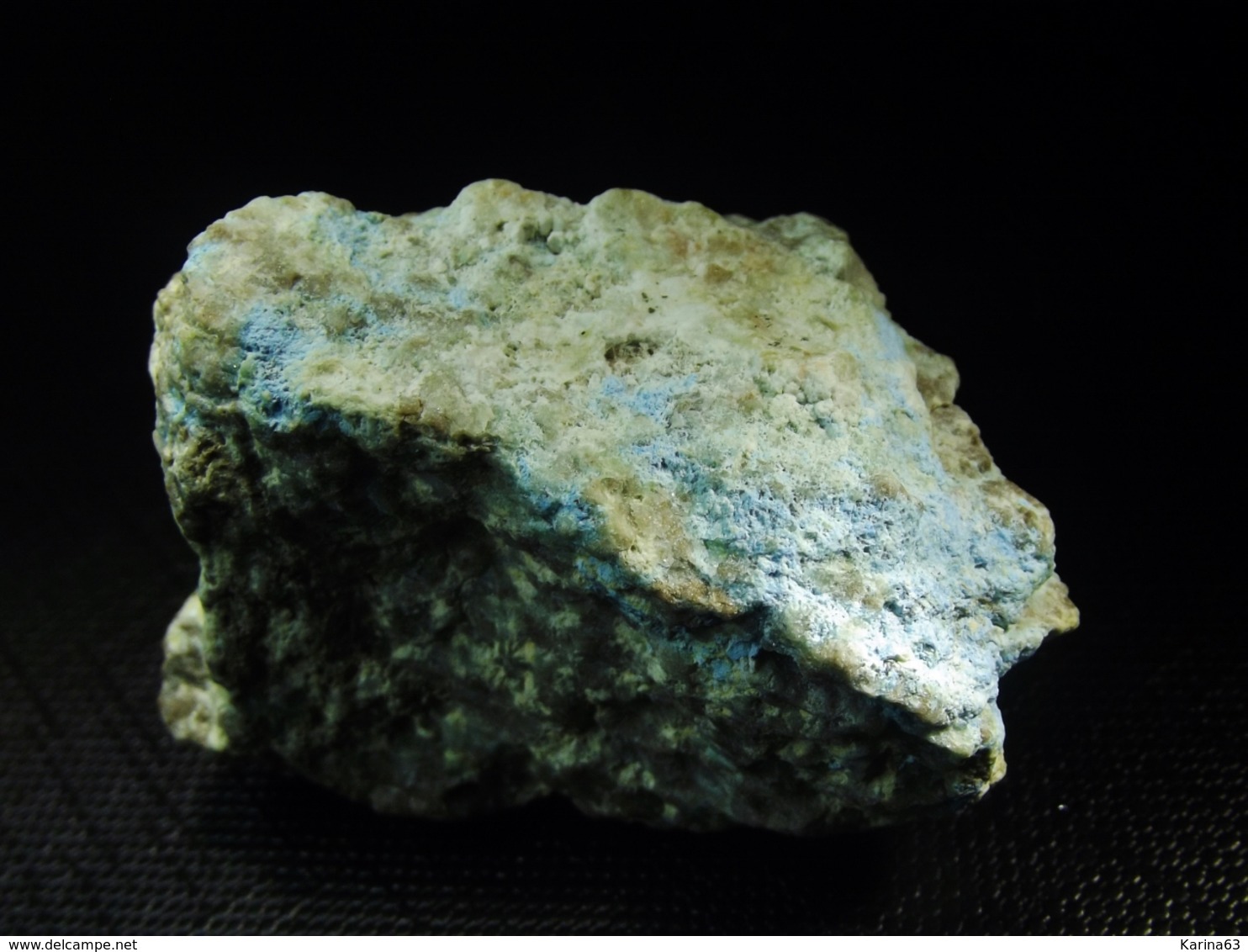 Ceruleite With Minor Schlossmacherite ( 4.5 X 3 X 3 Cm ) - Enna Luisa Mine - Guanaco TalTal Prov. - Chili - Minerals
