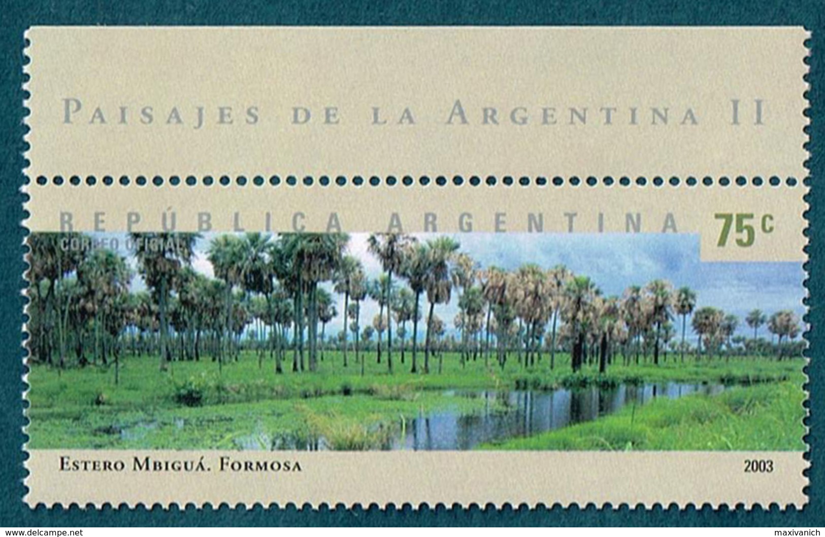 Argentina 2003 Landscapes Mbiguá Marsh MNH - Ungebraucht