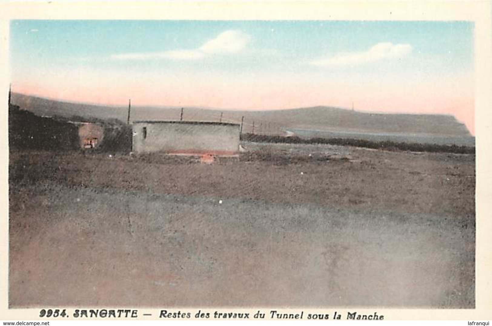 RB - Editeur Riviere Bureau -ref A427- Pas De Calais - Restes Des Travaux Du Tunnel Sous La Manche  -carte Bon Etat   - - Sangatte