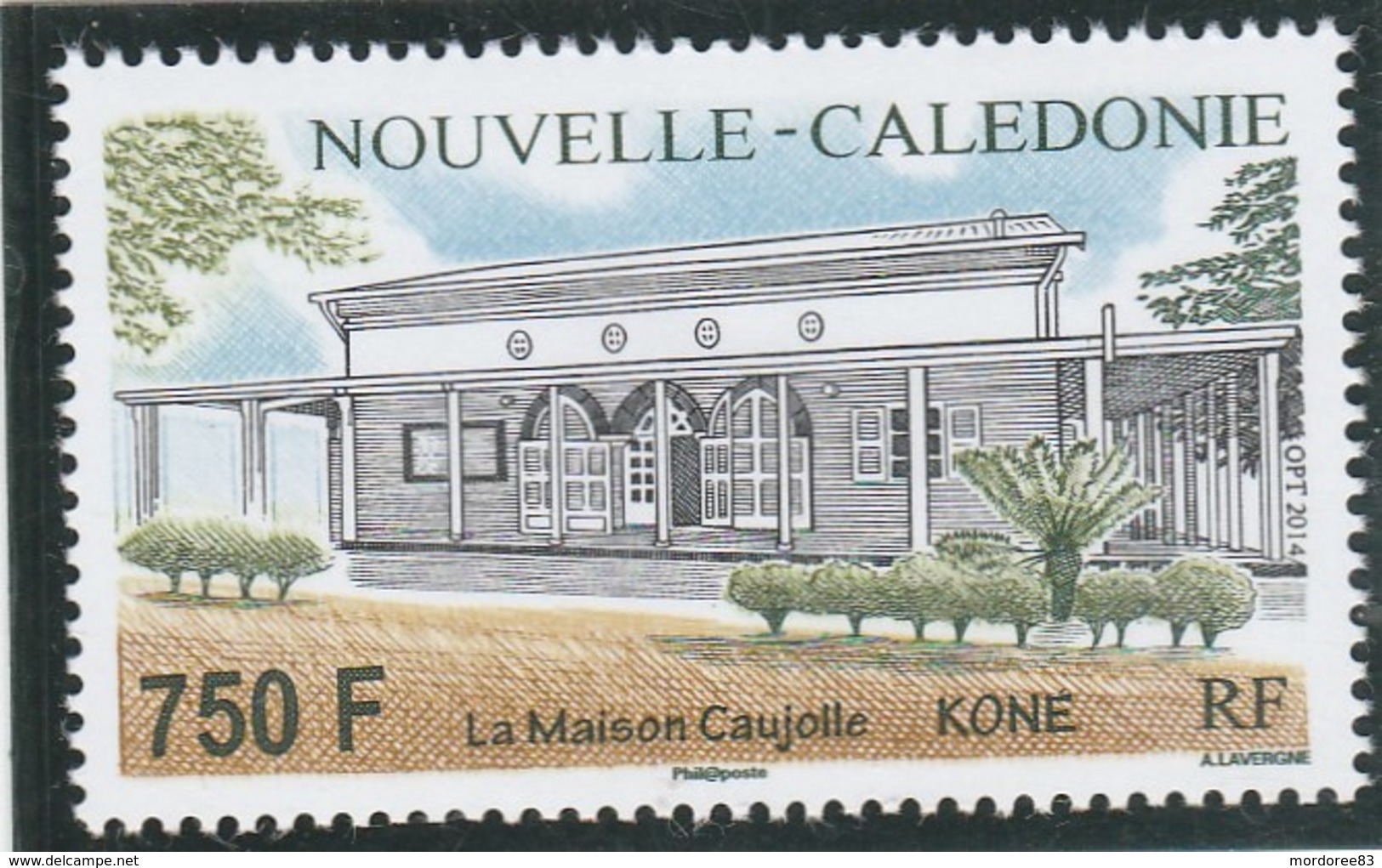 NOUVELLE CALEDONIE - 2014 - LA MAISON CAUJOLLE - NEUF -                       TDA262 - Unused Stamps