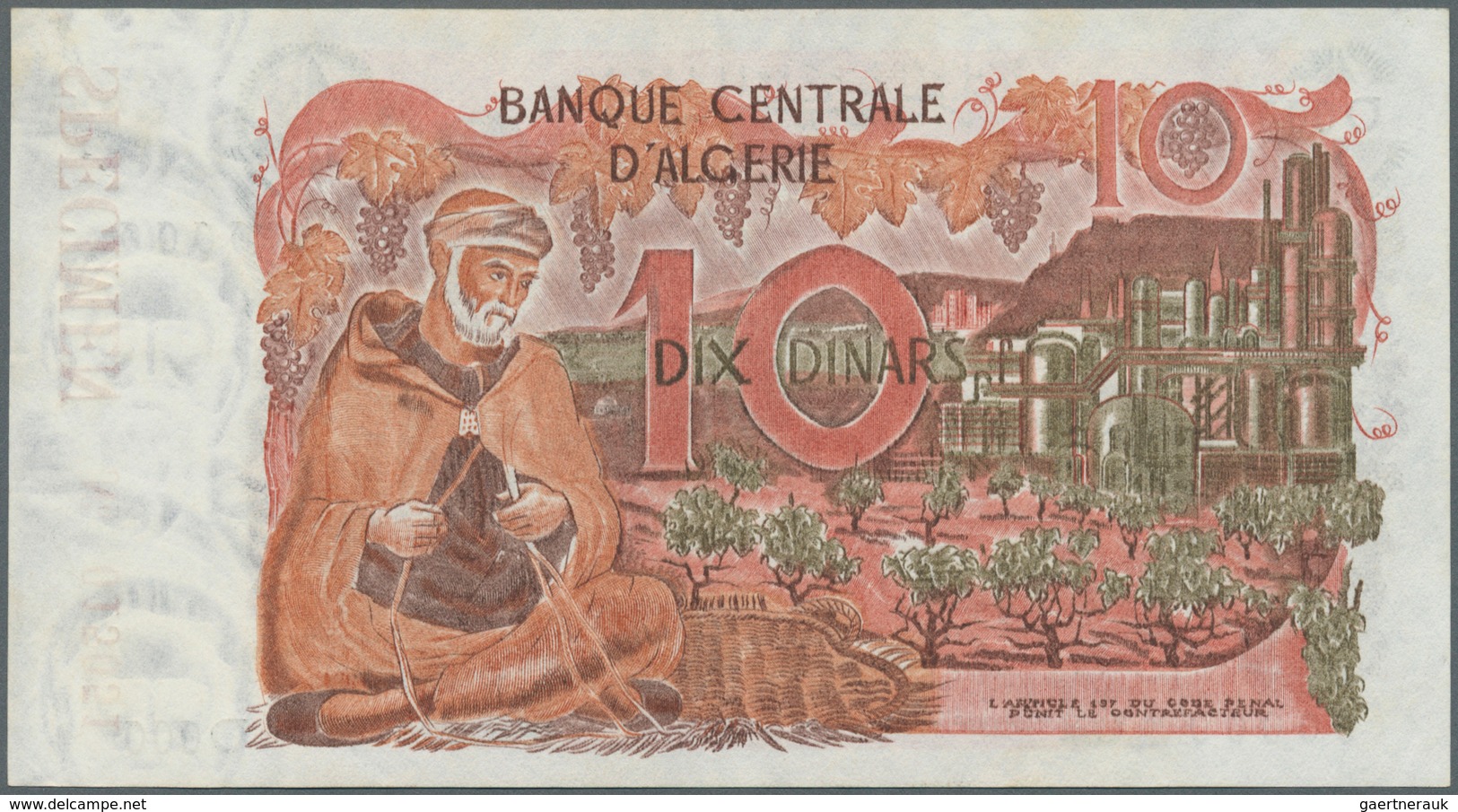 01011 Algeria / Algerien: 100 Dinars 1970 Specimen P. 127s In Condition: AUNC. - Algérie