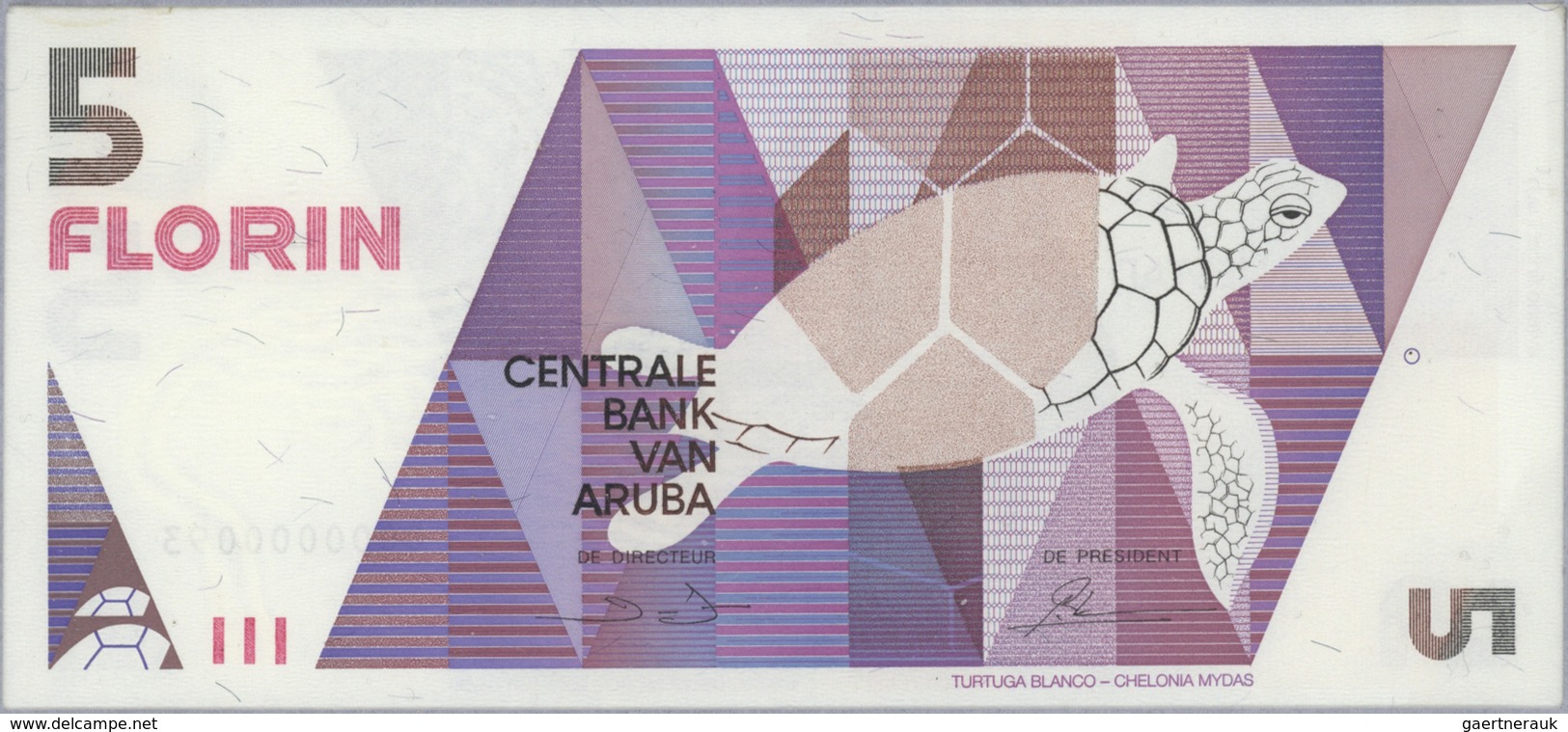 01026 Aruba: Official Collectors Book Issued By The Central Bank Of Aruba Commemorating The First Banknote - Aruba (1986-...)