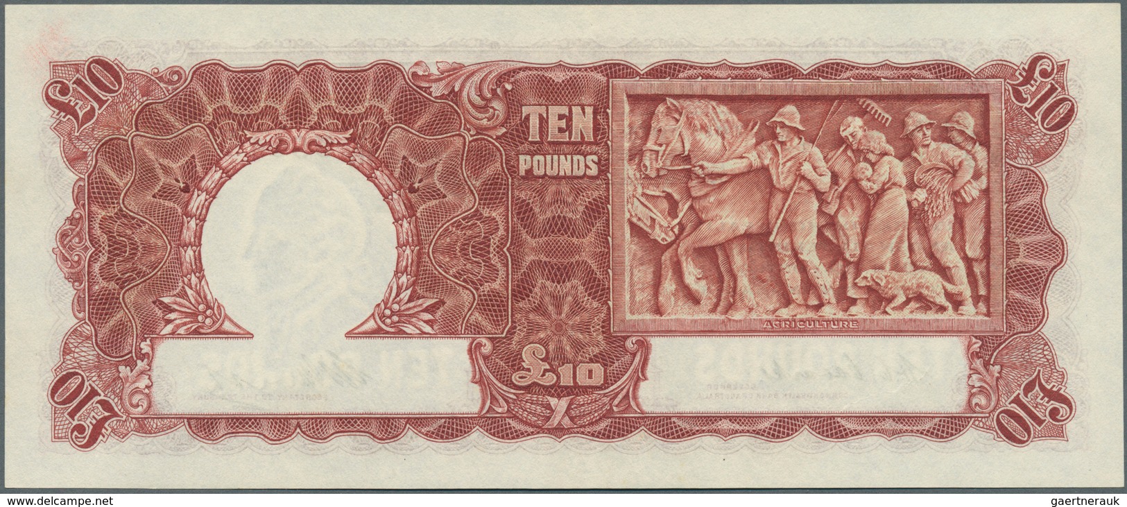 01030 Australia / Australien: 10 Pounds ND(1940-52), Signature: Coombs & Watt, P.28c In Perfect UNC Condit - Altri & Non Classificati