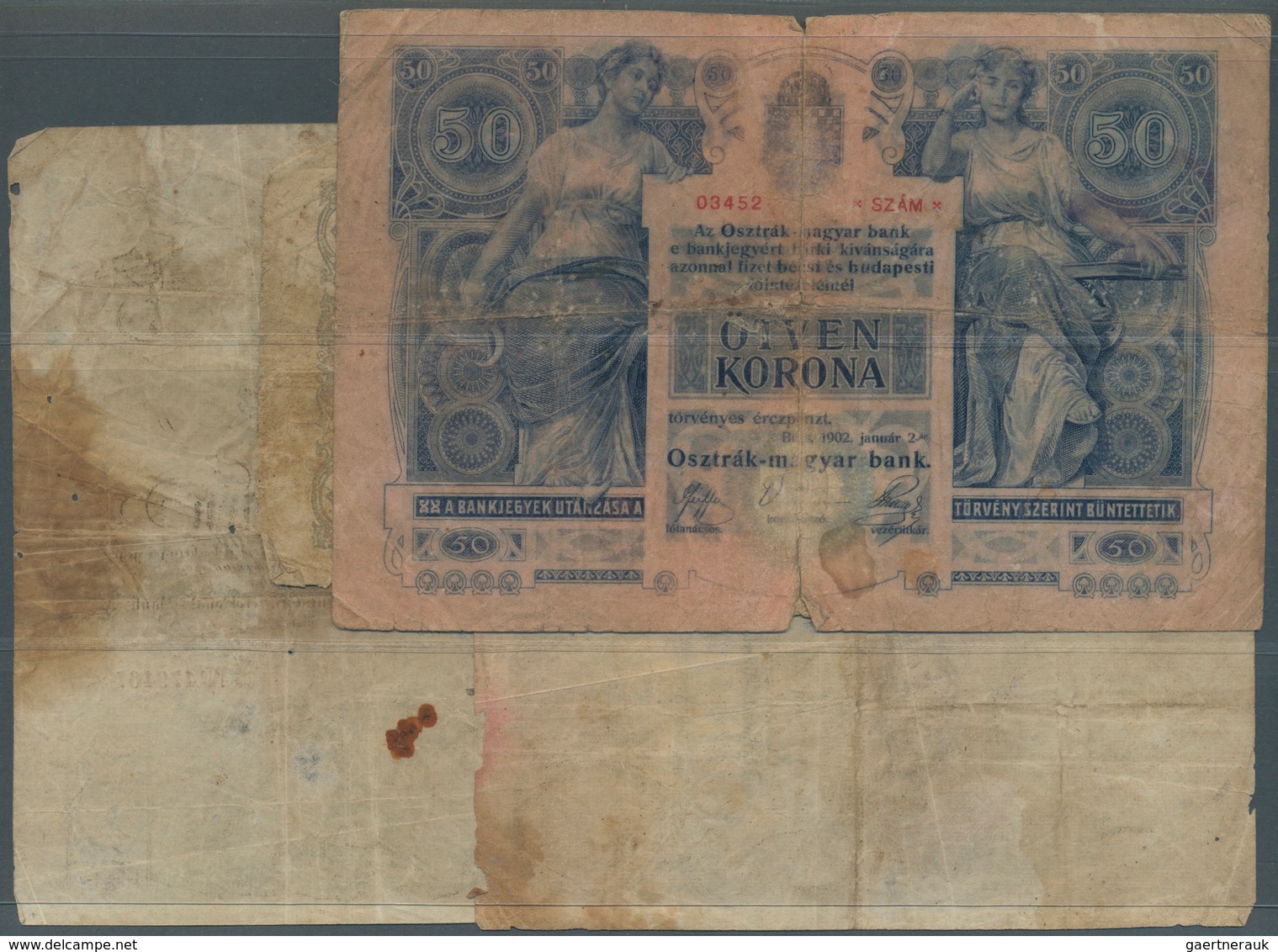 01052 Austria / Österreich: Set Of 4 Banknotes Containing 1 Gulden 1858 P. A84 (F), 5 Gulden 1859 P. A88 ( - Oostenrijk