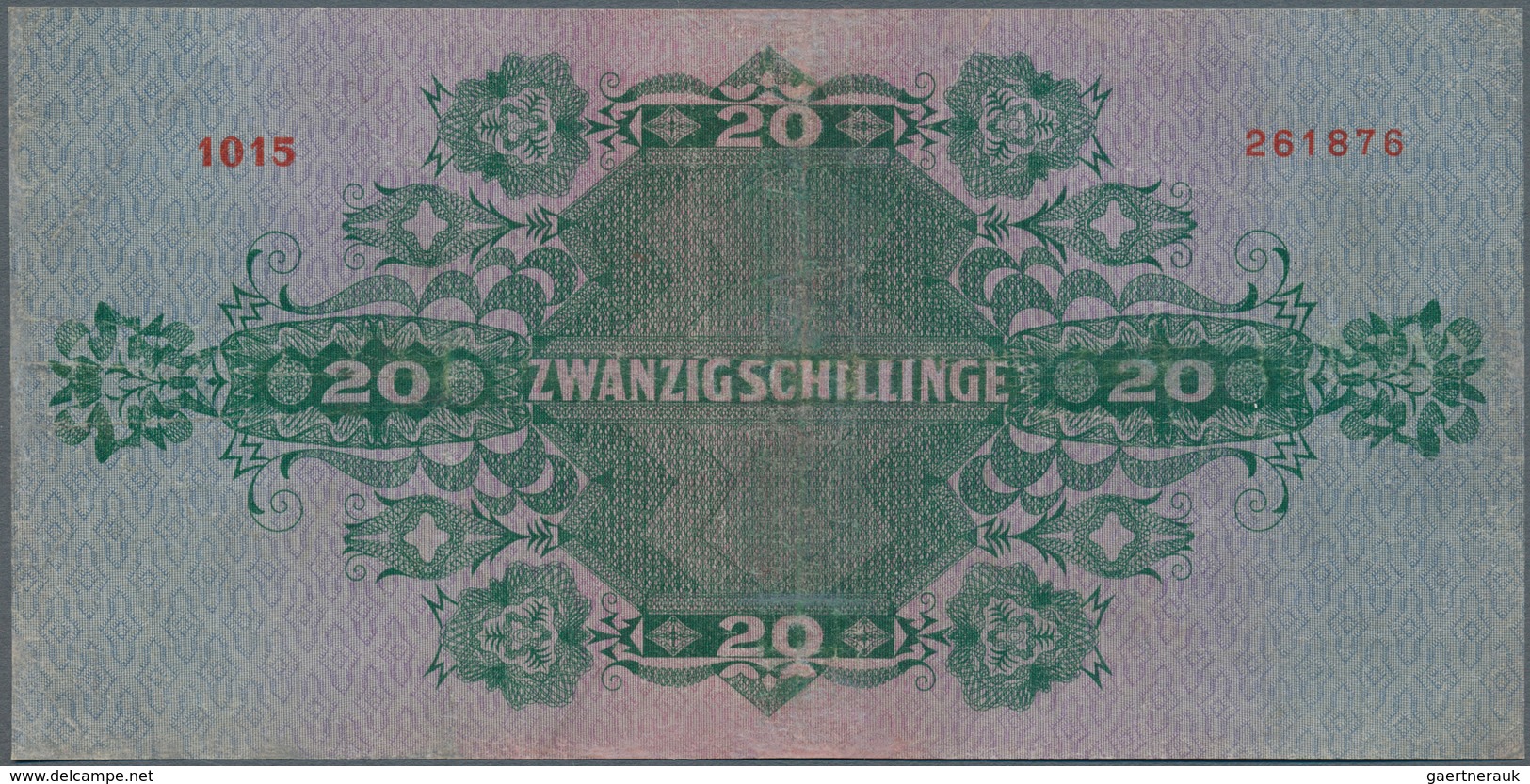 01075 Austria / Österreich: 20 Schilling 1925 P. 90, Center Folds, Small Professional Repairs At Upper And - Oostenrijk