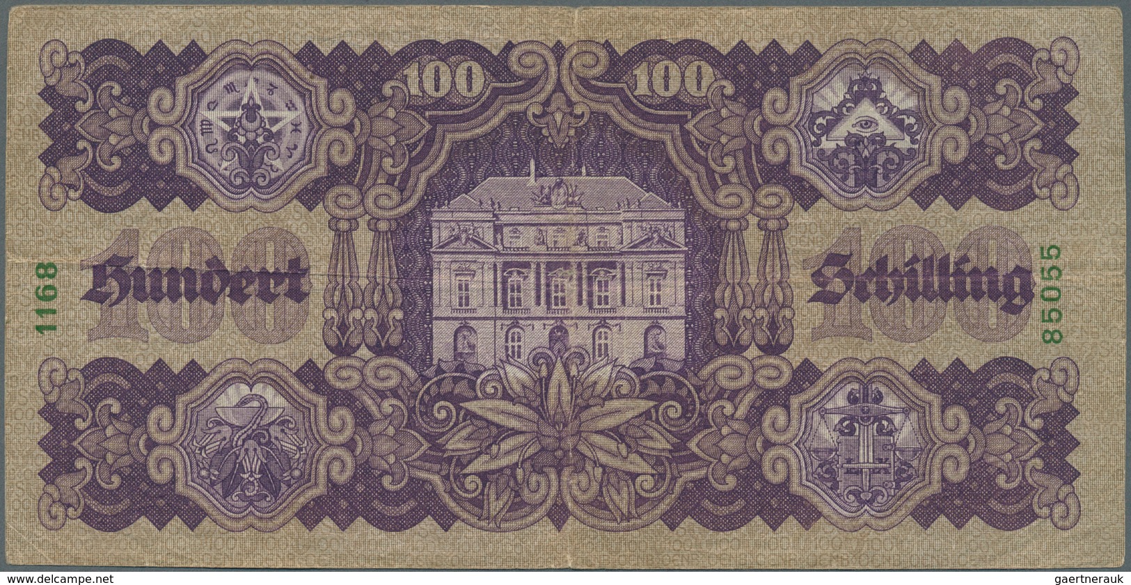 01077 Austria / Österreich: 100 Schilling 1927 P. 97, Used With Folds And Creases, Tiny Center Hole, No Te - Oostenrijk